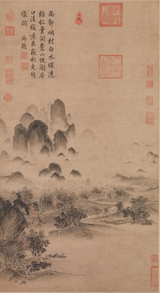 宋徽宗〈溪山秋色圖〉